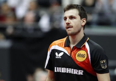 Timo Boll machucado